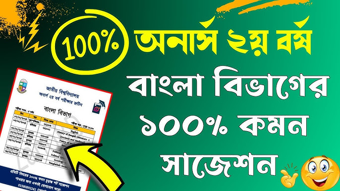 জাতীয় বিশ্ববিদ্যালয়ের সমাজকর্ম দ্বিতীয় বর্ষ: পরীক্ষার প্রস্তুতির জন্য কার্যকর সাজেশন